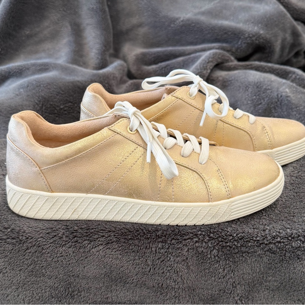 SOUL Naturalizer Metallic Gold Sneakers
